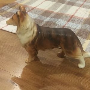 Vintage Collie Dog Figurine